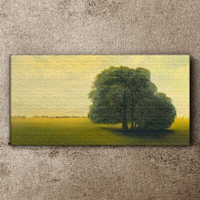 Obraz Canvas Pokojná krajina so stromom