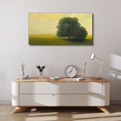 Obraz Canvas Pokojná krajina so stromom