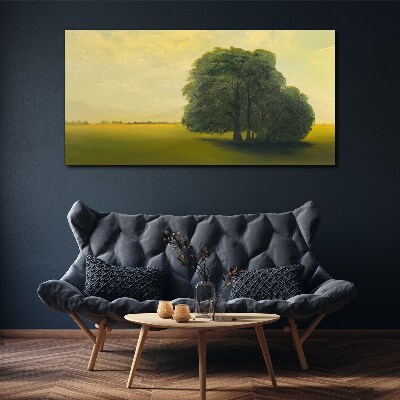 Obraz Canvas Pokojná krajina so stromom