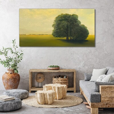 Obraz Canvas Pokojná krajina so stromom