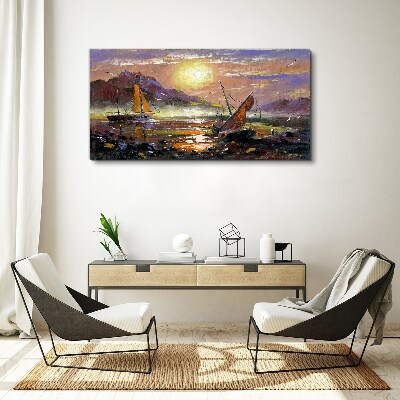 Obraz Canvas Západ slnka nad morom