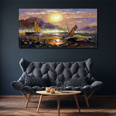 Obraz Canvas Západ slnka nad morom
