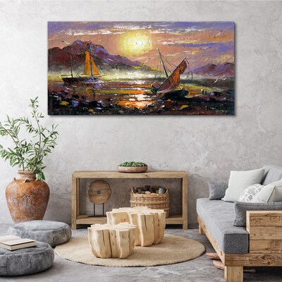 Obraz Canvas Západ slnka nad morom