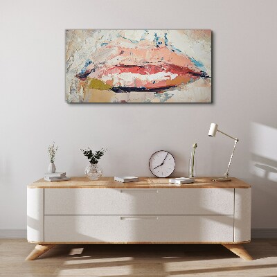 Obraz Canvas Jemné pery v pastelových odtieňoch