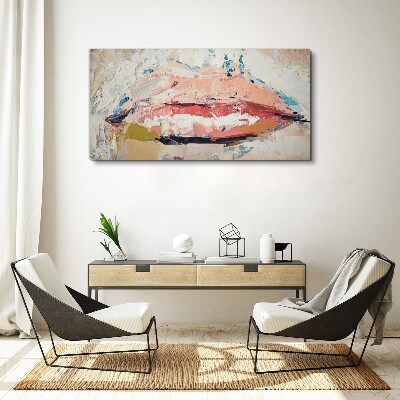 Obraz Canvas Jemné pery v pastelových odtieňoch