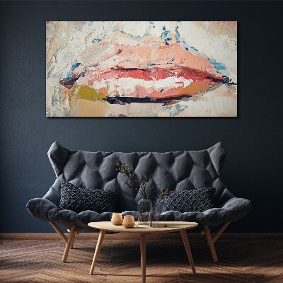Obraz Canvas Jemné pery v pastelových odtieňoch
