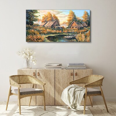 Obraz Canvas Maľovanie Hutu lesné prírody