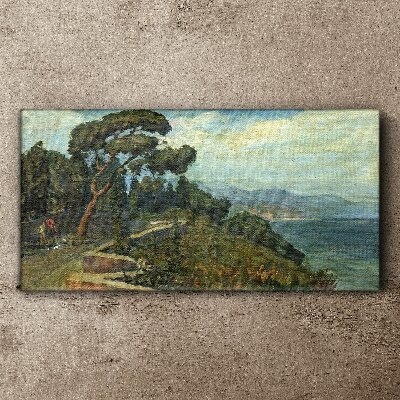 Obraz Canvas Prímorská krajina so stromom