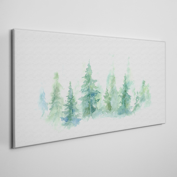 Obraz Canvas Zelená lesná hmla