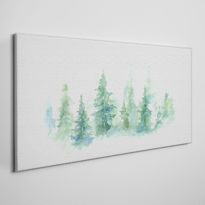 Obraz Canvas Zelená lesná hmla