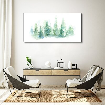Obraz Canvas Zelená lesná hmla