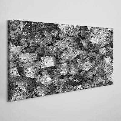 Obraz Canvas Abstraktné kocky v monochromatických tónoch