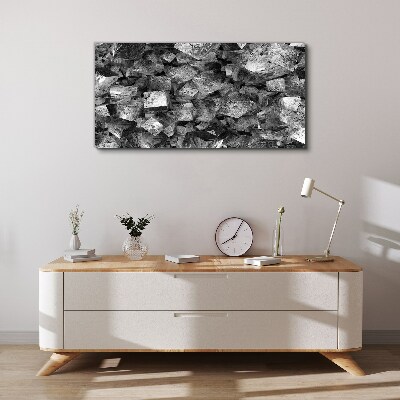 Obraz Canvas Abstraktné kocky v monochromatických tónoch
