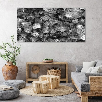 Obraz Canvas Abstraktné kocky v monochromatických tónoch