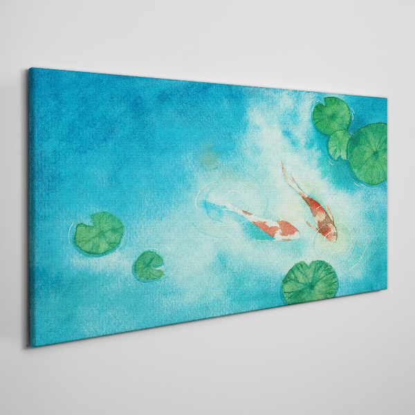 Obraz Canvas Koi v modrej vode