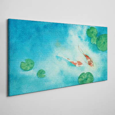 Obraz Canvas Koi v modrej vode