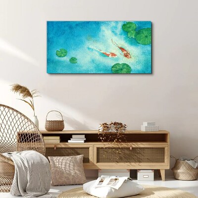 Obraz Canvas Koi v modrej vode