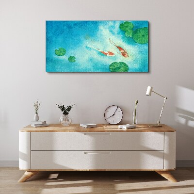 Obraz Canvas Koi v modrej vode