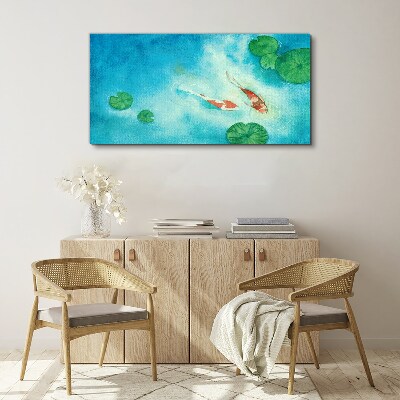 Obraz Canvas Koi v modrej vode
