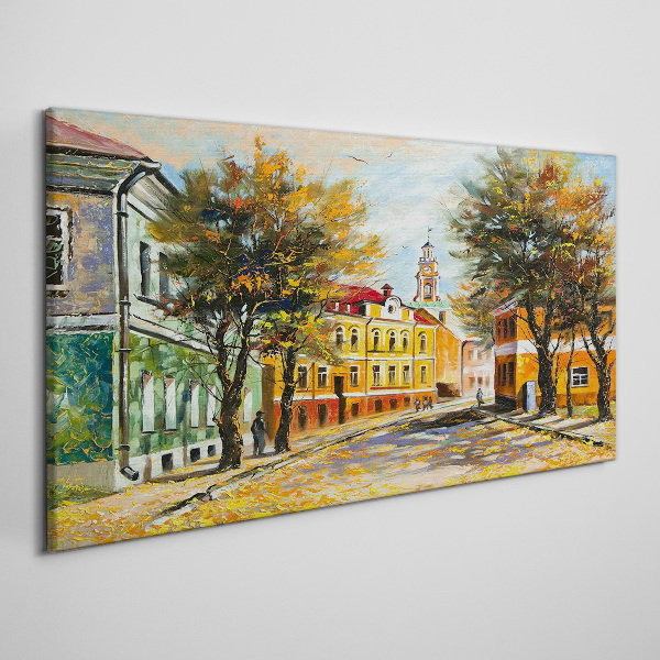 Obraz Canvas Jesenná ulica vo farbách