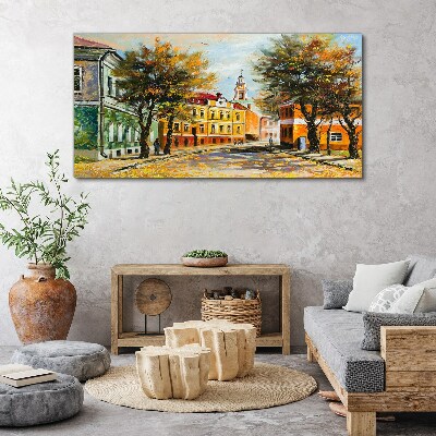 Obraz Canvas Jesenná ulica vo farbách