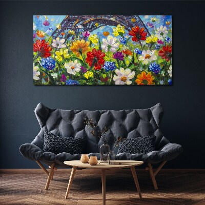 Obraz Canvas Maľovanie kvety príroda