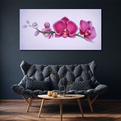 Obraz Canvas Akvarel kvetina vetva orchidea