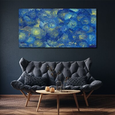 Obraz Canvas Nočná obloha v odtieňoch modrej