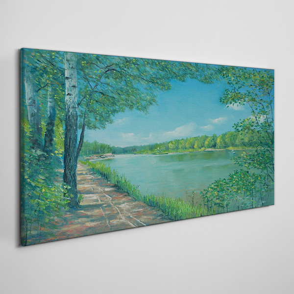 Obraz Canvas Pokojná cesta pri vode