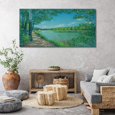 Obraz Canvas Pokojná cesta pri vode