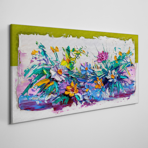 Obraz Canvas Kvetinový aranžmán v intenzívnych farbách