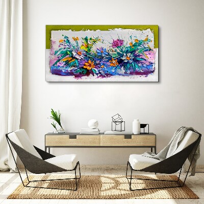 Obraz Canvas Kvetinový aranžmán v intenzívnych farbách