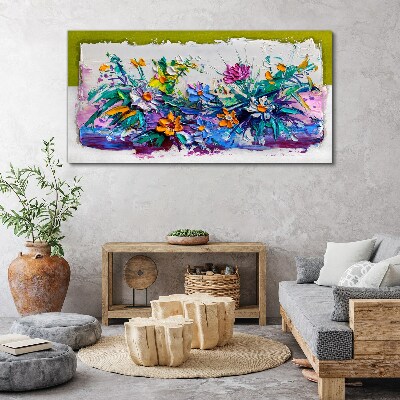 Obraz Canvas Kvetinový aranžmán v intenzívnych farbách