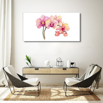 Obraz Canvas Maľovanie kvetín vetvy