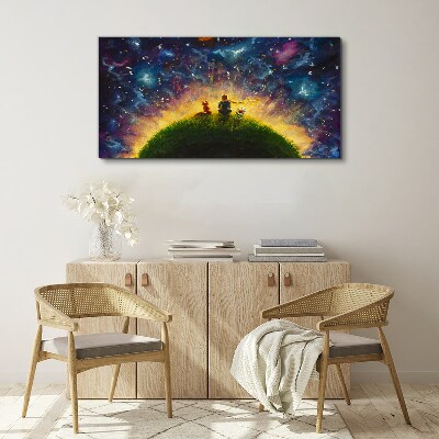 Obraz Canvas Vesmírna cesta v slnečnom svetle