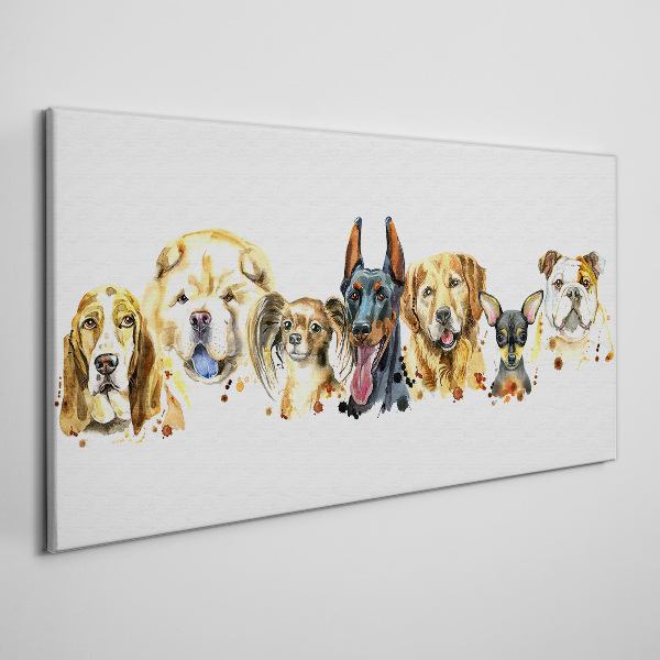 Obraz Canvas Maľovanie maznáčikov psov