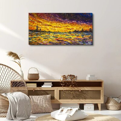 Obraz Canvas Abstrakcie západ slnka