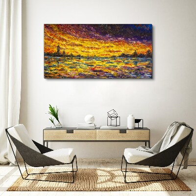 Obraz Canvas Abstrakcie západ slnka