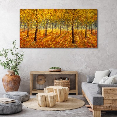 Obraz Canvas Zlatý les v jesennej aure