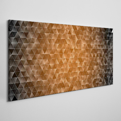 Obraz Canvas Geometria v odtieňoch hnedej