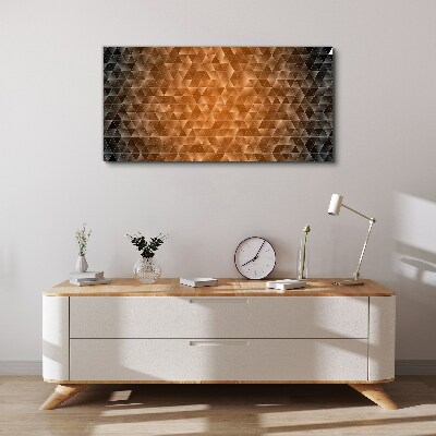 Obraz Canvas Geometria v odtieňoch hnedej