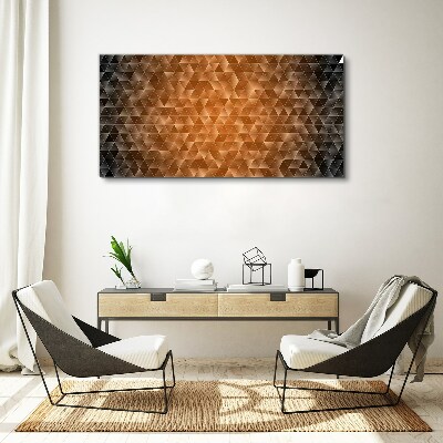 Obraz Canvas Geometria v odtieňoch hnedej