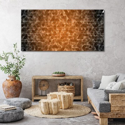 Obraz Canvas Geometria v odtieňoch hnedej
