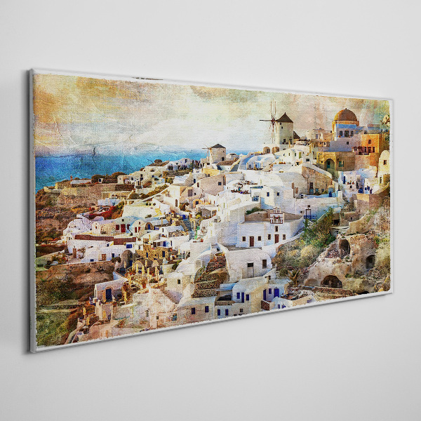 Obraz canvas Santorini na slnku