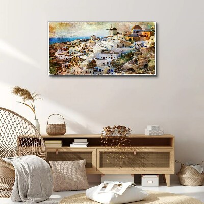 Obraz canvas Santorini na slnku