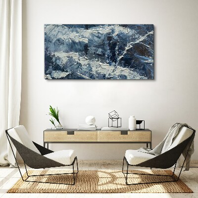 Obraz Canvas Zimná krajina v odtieňoch modrej