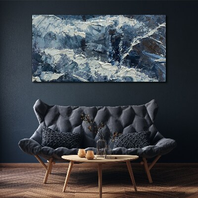 Obraz Canvas Zimná krajina v odtieňoch modrej