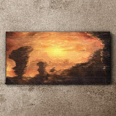 Obraz na plátne Nebe Západ slunce Príroda