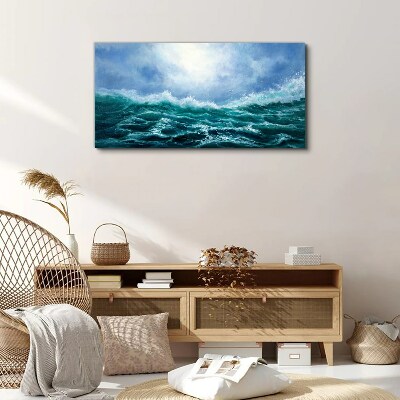Obraz na plátne morská búrka príroda