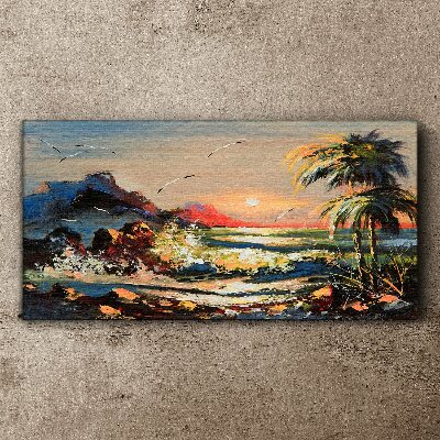 Obraz na plátne pobrežná slnko